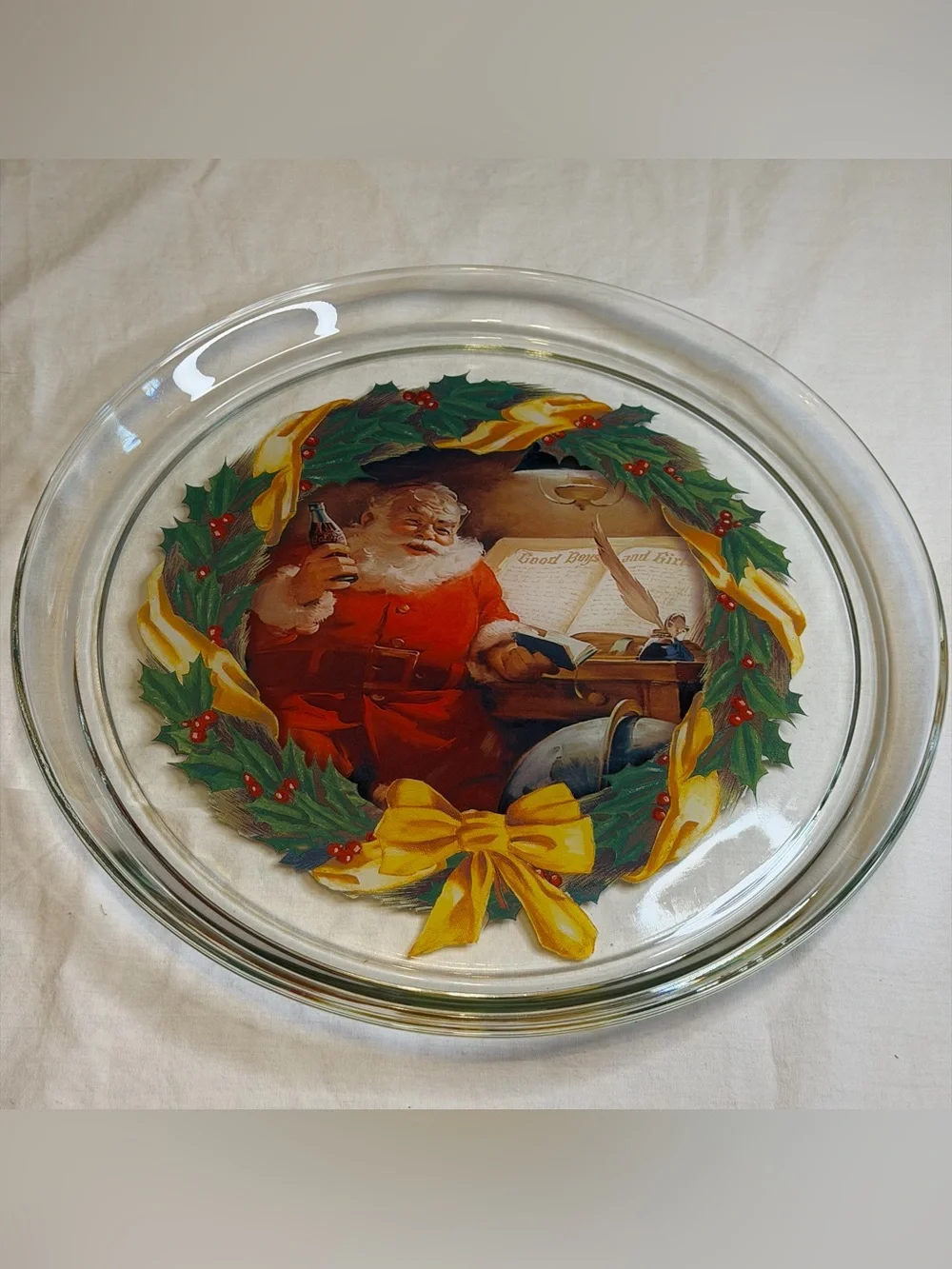 1997 Coca-Cola Santa Platter 13